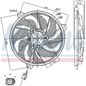 Rabatt NISSENS 85787 - Lüfter, Motorkühlung