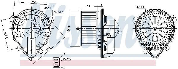 NISSENS 87178 - Innenraumgebläse Super-Preis