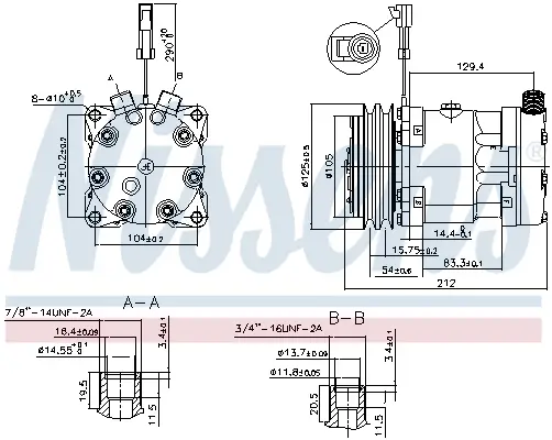 Highlight NISSENS 89518 - Kompressor, Klimaanlage - ** FIRST FIT **