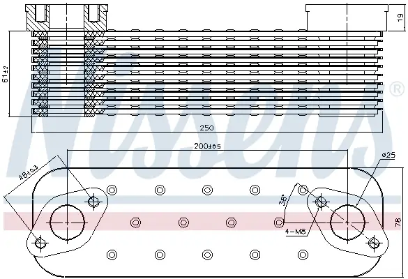 Top-Seller NISSENS 90727 - Ölkühler, Motoröl