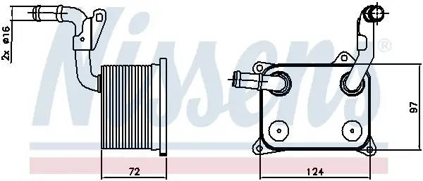 Rabatt NISSENS 90744 - Ölkühler, Motoröl