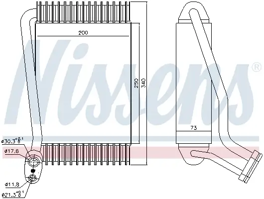 NISSENS 92143 - Verdampfer, Klimaanlage Schneller Versand
