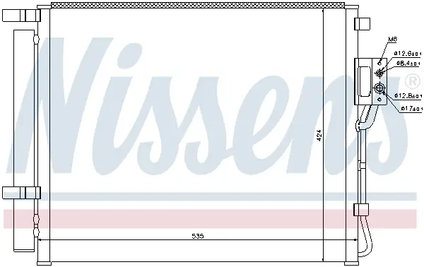 Neu NISSENS 940209 - Kondensator, Klimaanlage