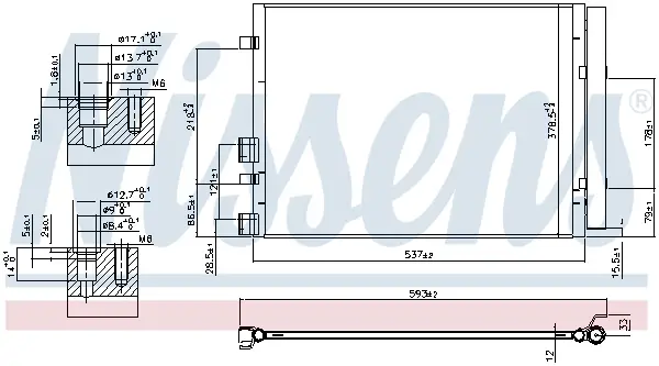 NISSENS 940405 - Kondensator, Klimaanlage Rabatt