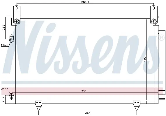NISSENS 940566 - Kondensator, Klimaanlage Ausverkauf