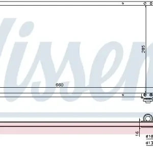 Markenprodukt NISSENS 94357 - Kondensator, Klimaanlage