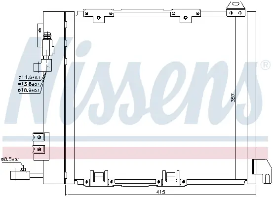 NISSENS 94385 - Kondensator, Klimaanlage - ** FIRST FIT ** Direktkauf