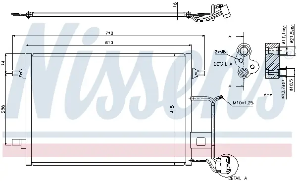 NISSENS 94601 - Kondensator, Klimaanlage Aktuell