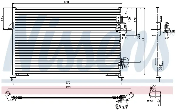 Preiswert NISSENS 94808 - Kondensator, Klimaanlage