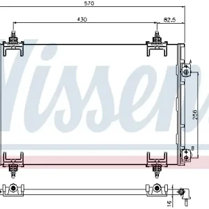 Saisonangebot NISSENS 94826 - Kondensator, Klimaanlage - ** FIRST FIT **
