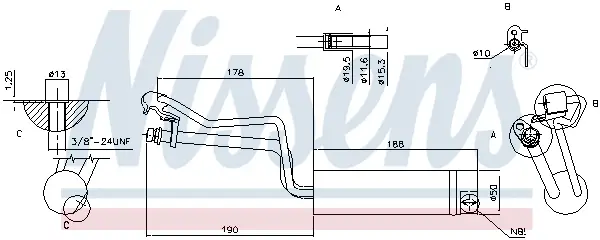 NISSENS 95448 - Trockner, Klimaanlage Geprüft
