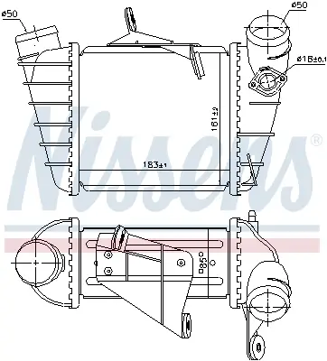NISSENS 961200 - Ladeluftkühler - ** FIRST FIT ** Kracherpreis
