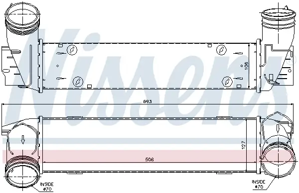 Highlight NISSENS 96595 - Ladeluftkühler - ** FIRST FIT **