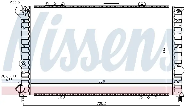 Billig NISSENS 60053 - Kühler, Motorkühlung