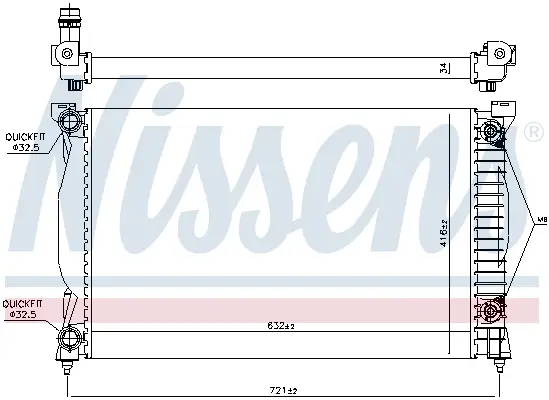 Highlight NISSENS 60305A - Kühler, Motorkühlung