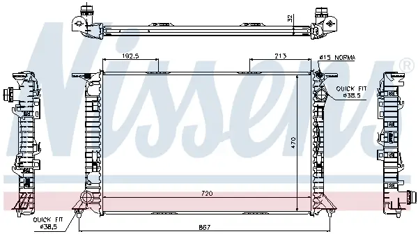 Billig NISSENS 60319 - Kühler, Motorkühlung