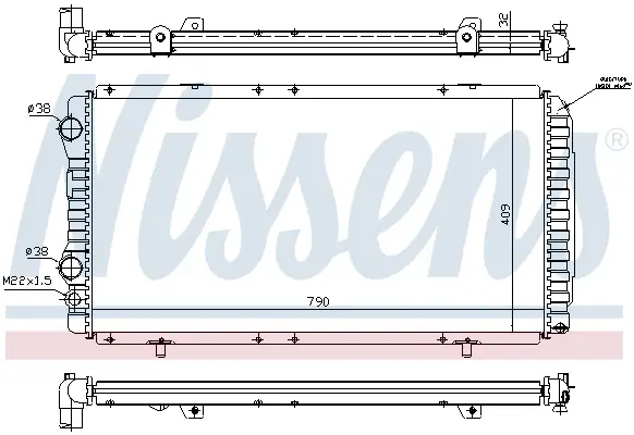 Saisonangebot NISSENS 61390A - Kühler, Motorkühlung - ** FIRST FIT **
