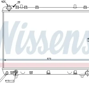 Meistverkauft NISSENS 61668 - Kühler, Motorkühlung