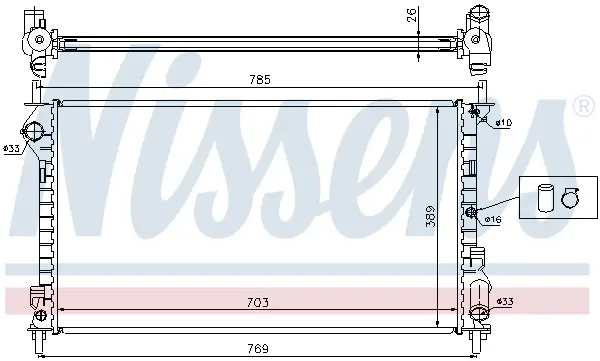 NISSENS 62015A - Kühler, Motorkühlung - ** FIRST FIT ** Super-Preis