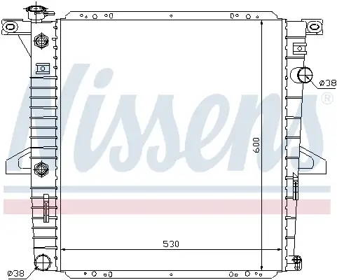 NISSENS 62060 - Kühler, Motorkühlung Saisonangebot