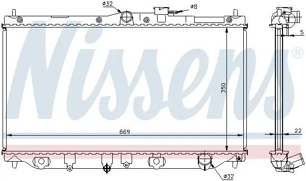NISSENS 62279A - Kühler, Motorkühlung - ** FIRST FIT ** Geprüft
