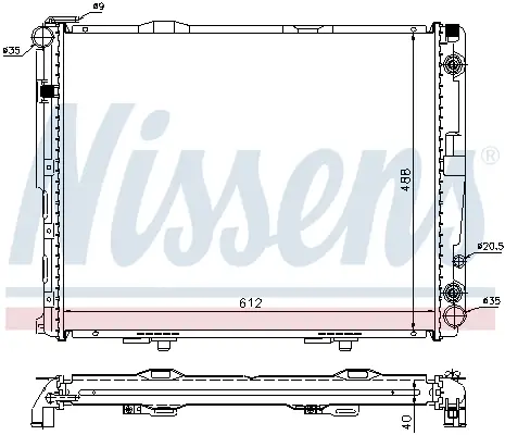 NISSENS 62762A - Kühler, Motorkühlung Markenware