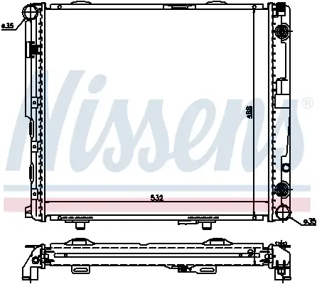 NISSENS 62698A - Kühler, Motorkühlung Preisknaller