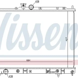 Preiswert NISSENS 628976 - Kühler, Motorkühlung