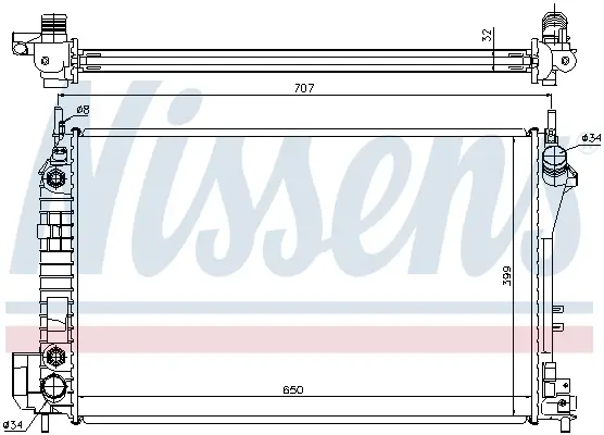 NISSENS 63023A - Kühler, Motorkühlung - ** FIRST FIT ** Jetzt Kaufen
