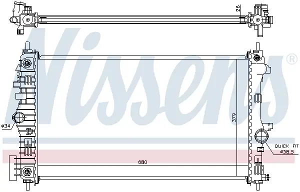 Mega-Angebot NISSENS 630717 - Kühler, Motorkühlung - ** FIRST FIT **