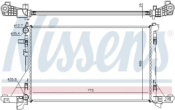 NISSENS 630732 - Kühler, Motorkühlung Bestpreis