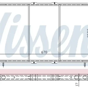 Geprüft NISSENS 64087 - Kühler, Motorkühlung - ** FIRST FIT **