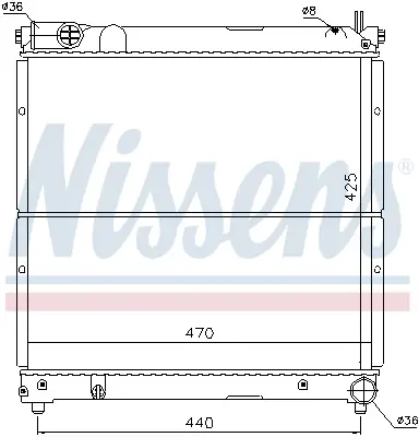 Top-Preis NISSENS 64163 - Kühler, Motorkühlung