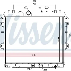 Schnäppchen NISSENS 646807 - Kühler, Motorkühlung