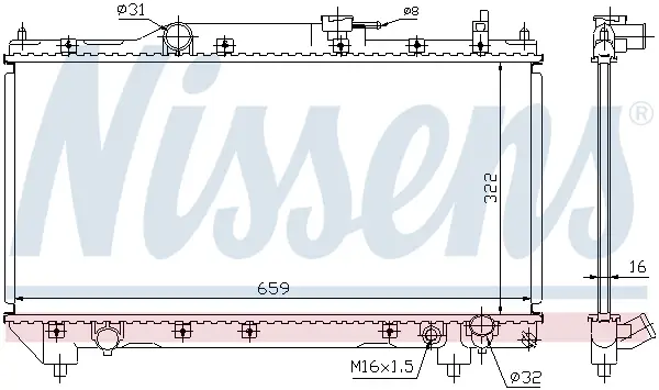 Jetzt Bestellen NISSENS 64783A - Kühler, Motorkühlung - ** FIRST FIT **
