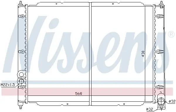 Aktuell NISSENS 65239 - Kühler, Motorkühlung
