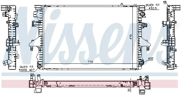 NISSENS 65283A - Kühler, Motorkühlung Top-Preis
