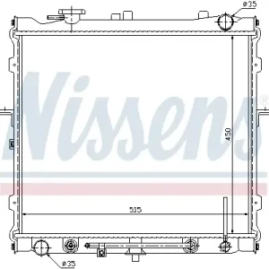 Direktkauf NISSENS 66643 - Kühler, Motorkühlung