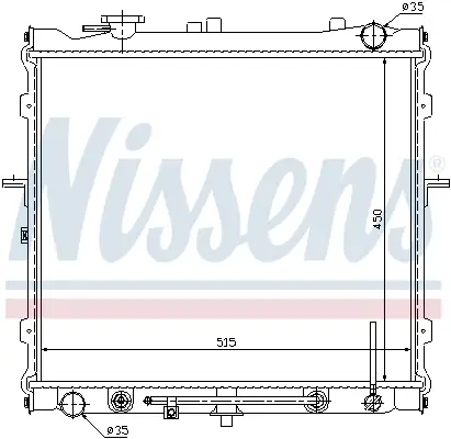 Direktkauf NISSENS 66643 - Kühler, Motorkühlung
