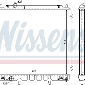Preiswert NISSENS 67483 - Kühler, Motorkühlung