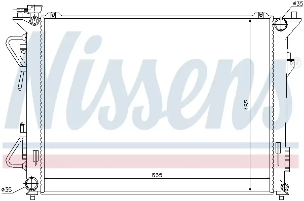 NISSENS 67508 - Kühler, Motorkühlung Sofort Bestellen