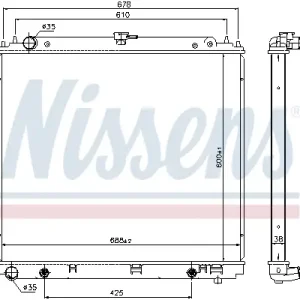 Heißes Angebot NISSENS 68717 - Kühler, Motorkühlung