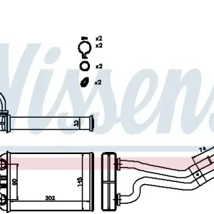 Saisonangebot NISSENS 70980 - Wärmetauscher, Innenraumheizung - ** FIRST FIT **