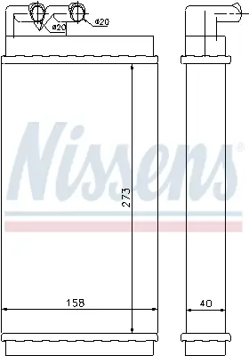 Billig NISSENS 70230 - Wärmetauscher, Innenraumheizung