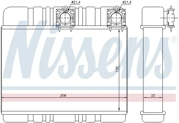 Top-Seller NISSENS 70514 - Wärmetauscher, Innenraumheizung