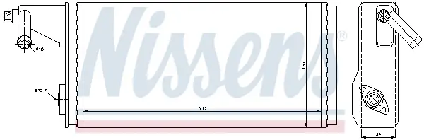 Aktuell NISSENS 71808 - Wärmetauscher, Innenraumheizung - ** FIRST FIT **