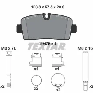 TEXTAR 2947801 - Bremsbelagsatz, Scheibenbremse - Q+ Top-Angebot
