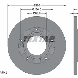 TEXTAR 92316903 - Bremsscheibe - PRO Schneller Versand