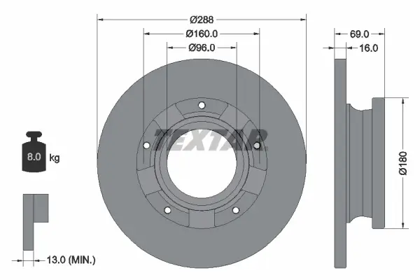 TEXTAR 92316903 - Bremsscheibe - PRO Schneller Versand