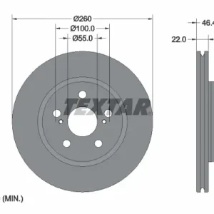 Top-Preis TEXTAR 92345403 - Bremsscheibe - PRO